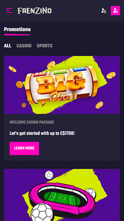 Frenzino Casino Mobile Promotions