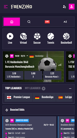 Frenzino Casino Mobile Sports