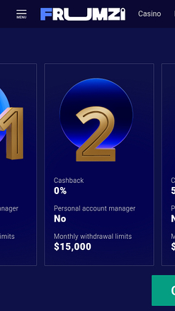 Frumzi Casino Mobile VIP Program