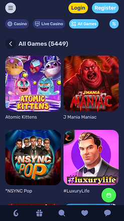 Galactic Wins Casino Mobile Games