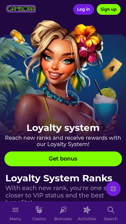 Gambloria Casino Mobile VIP Program