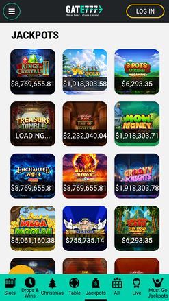 Gate 777 Casino Mobile Jackpot
