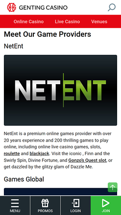 Genting Casino Desktop Game Developers