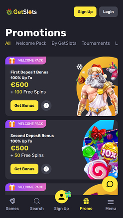 GetSlots Casino Mobile Promotions