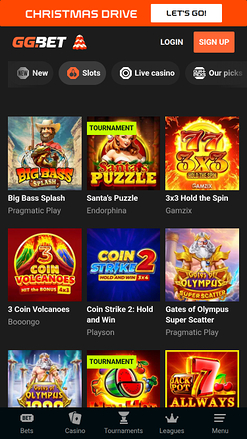 GG.bet Casino Mobile Games