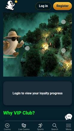 Ghostino Casino VIP Mobile