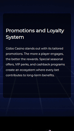 Gizbo Casino Mobile VIP Program