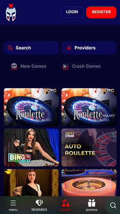 Live Dealer screenshot of GladiatorsBet Casino for Mobile