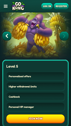 VIP screenshot of GoKong Casino for Mobile