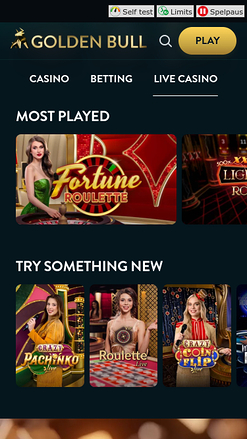 Golden Bull Casino Mobile Live Dealer