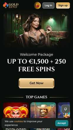 Goldzino Casino Homepage Mobile