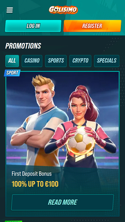 Golisima Casino mobile promotions
