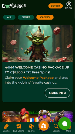 Gomblingo Casino Mobile Promotions