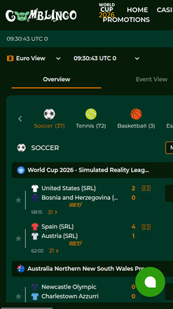 Gomblingo Casino Mobile Sports