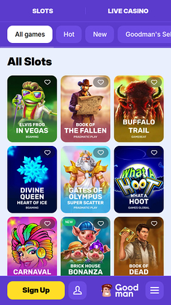 Goodman Casino Mobile Games