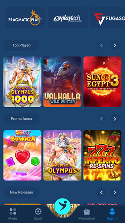 Games mobile screenshot of Goplay365 Casino 