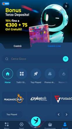 Homepage mobile screenshot of Goplay365 Casino 