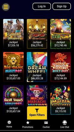 Grand Eagle Casino Mobile Jackpot