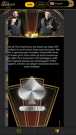 Grand Ivy Casino Mobile VIP Program