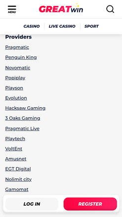 Greatwin Casino Mobile Game Developers