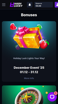 Hash Lucky Casino Mobile Promotions