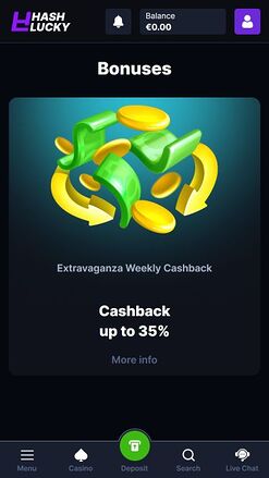Hash Lucky Casino Mobile Image Promotions