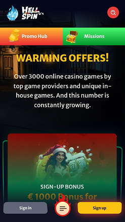 HellSpin Casino Mobile Promotions