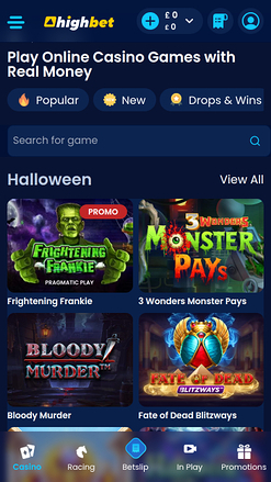 High Bet Casino Mobile Games