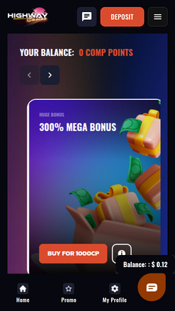 Highway Casino Mobile Bonus Shop
