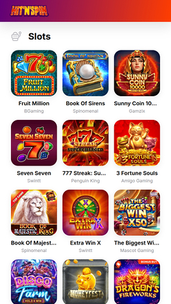Hitnspin Casino Mobile Games