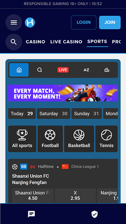 Hopa Casino Sports Mobile