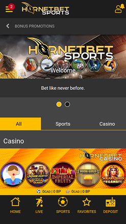 Hornetbet Casino Mobile Promotions