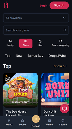 Hype Casino Games Mobile