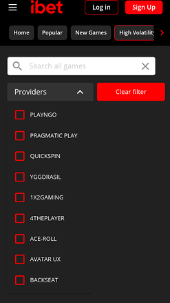 iBet Casino Mobile Game Developers