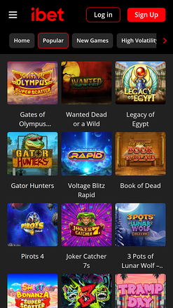 iBet Casino Mobile Games
