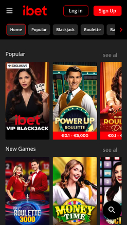 iBet Casino Mobile Live Dealer