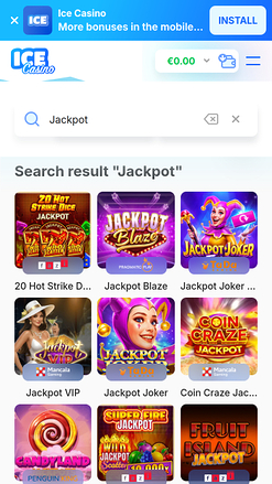 Ice Casino Mobile Jackpot