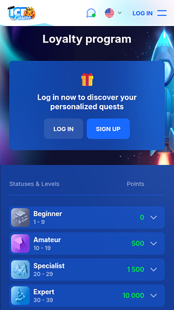 Ice Casino Mobile VIP Program