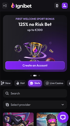 Ignibet Casino Games Mobile