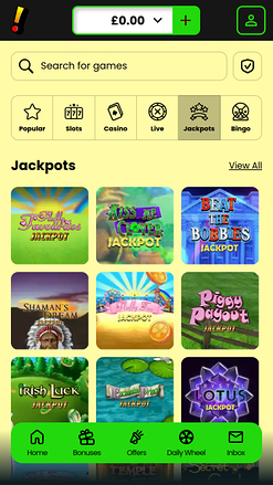 Incredible Spins Casino Mobile Jackpot
