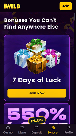 iWild Casino Mobile Promotions