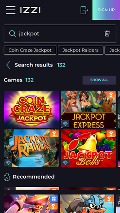 Izzi Casino Mobile Jackpot