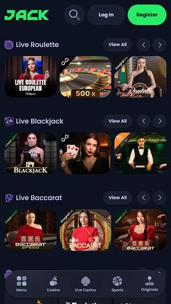 Jack Casino Mobile Live Dealer