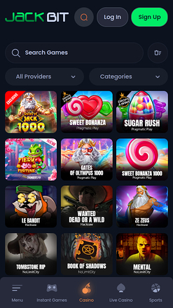 Jackbit Casino Games Mobile
