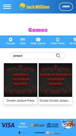 Jackmilion Casino Mobile Jackpot