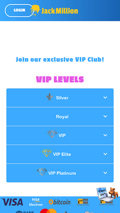 JackMillion Casino Mobile VIP Program