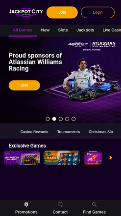 Jackpot City Casino Homepage Mobile