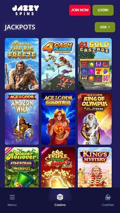 Jazzy Spins Casino Mobile Jackpot 