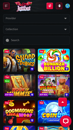 Jettbet Casino Mobile Games