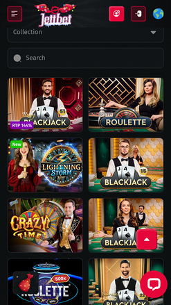 Jettbet Casino Mobile Live Dealer